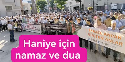 İSMAİL HANİYE İÇİN YALOVA'DA GİYABİ CENAZE NAMAZI KILINDI