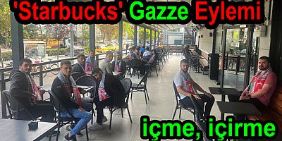 İSRAİL YANLISI STARBUCKS PROTESTO EDİLDİ