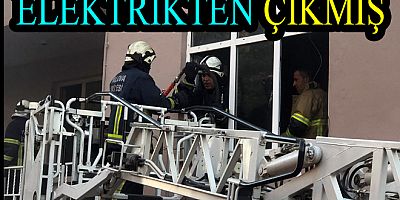 İTFAİYEDEN ELEKTRİK YANGININA ANINDA MÜDAHALE