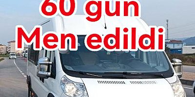 İZİNSİZ PERSONEL TAŞIDI 60 GÜN TRAFİKTEN MEN ALDI