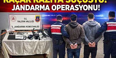 JANDARMA KAÇAK KAZIYA BASKIN YAPTI