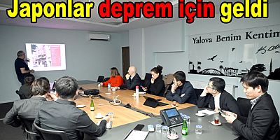 JAPON AKADEMİSYENLER DEPREM İÇİN YALOVA'DA