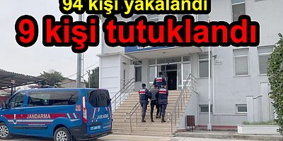 JASAT YALOVA DA 94 KİŞİ YAKALADI