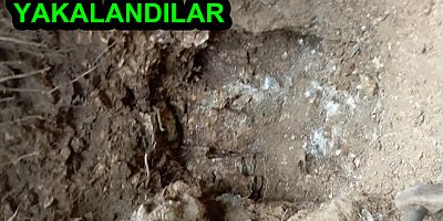 KAÇAK KAZI YAPTILAR YAKALANDILAR