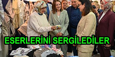 KADIN KURSİYERLER ESERLERİNİ SERGİLEDİ