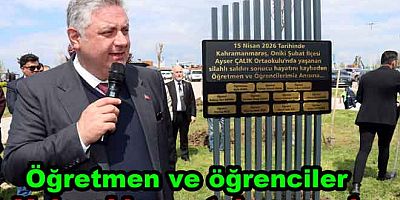 KAHRAMANMARAŞ’TA HAYATINI KAYBEDEN ÖĞRETMEN VE ÖĞRENCİLER İÇİN YALOVA’DA ANIT AÇILDI