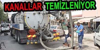 KANALİZASYON KANALLARI TEMİZLENİYOR