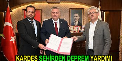KARDEŞ ŞEHİRDEN DEPREM YARDIMI
