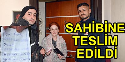 KAYIP CÜZDAN SAHİBİNE TESLİM EDİLDİ