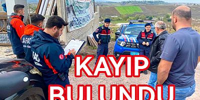 KAYIP VATANDAŞ 6 KİLOMETRE UZAKTA BULUNDU