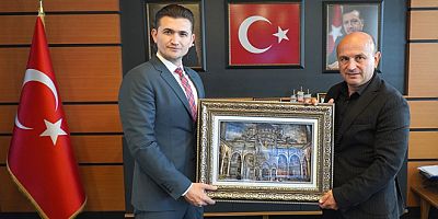 KAYMAKAM KAZAR’DAN BAŞKAN ORAL’A ZİYARET