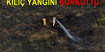 KILIÇ KÖYÜNDEKİ KORKUTAN YANGIN SÖNDÜRÜLDÜ