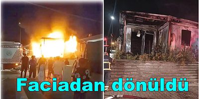 KONTEYNER KENTTE YANGIN UCUZ ATLATILDI