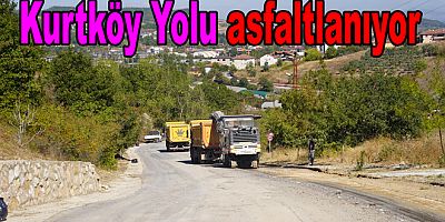 Kurtköy Yolu asfaltlanıyor