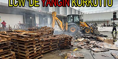 LCW WAİKİKİ DEPOSUNDA YANGIN ÇIKTI