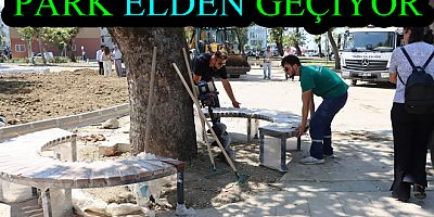 MAHAÇKALE PARKI YENİLENİYOR