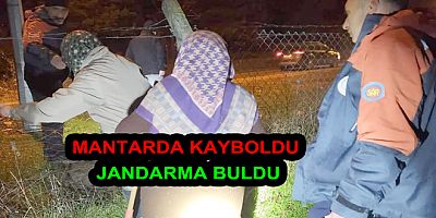 MANTAR TOPLARKEN KAYBOLDULAR JANDARMA BULDU