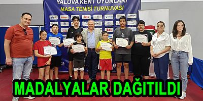 MASA TENİSİ MADALYALARI DAĞITILDI