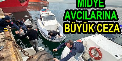 MİDYE AVCILARINA YALOVA'DA BÜYÜK CEZA