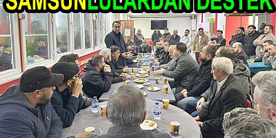 MUSTAFA YURT, SAMSUNLULARDAN DESTEK