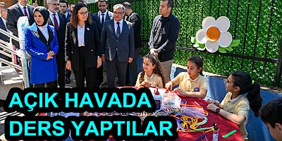 ÖĞRENCİLER YALOVA’DA DERSLERİ AÇIK HAVADA İŞLEDİLER