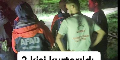 ORMANDA KAYBOLAN 2 KİŞİ KURTARILDI