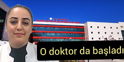 ORTOPEDİ DOKTORU BAŞLADI
