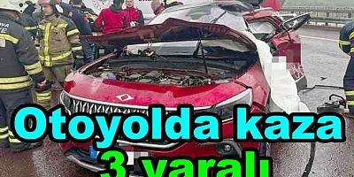 OTOYOLDA KORKUTAN KAZADA 3 YARALI