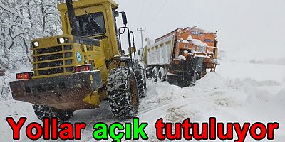ÖZEL İDARE KAR İLE MÜCADELEYE EDİYOR