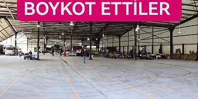 PAZARCILAR PAZARI BOYKOT ETTİ