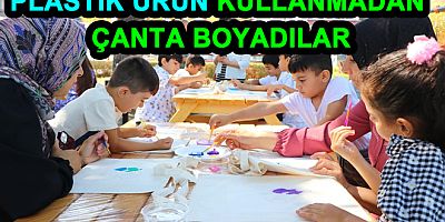 PLASTİK ÜRÜN KULLANMADAN ÇANTA BOYADILAR