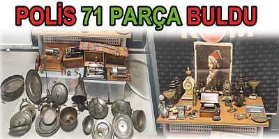 POLİS 71 PARÇA OSMANLI DÖNEMİ ANTİKA BULDU