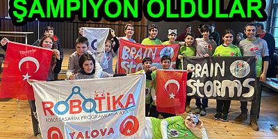 ROBOTİK GENÇLER ÖDÜLÜ YALOVA'YA GETİRDİ