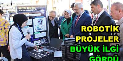 ROBOTİK PROJE ŞENLİĞİ BÜYÜK İLGİ GÖRDÜ