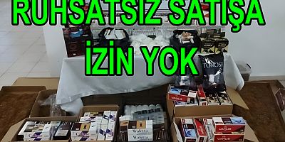 RUHSATSIZ TÜTÜN SATAN İŞYERİNE İŞLEM