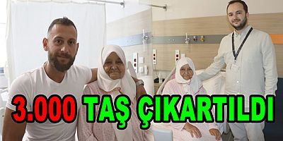 SAFRA KESESİNDEN 3 BİNİ AŞKIN TAŞ ÇIKARILDI!