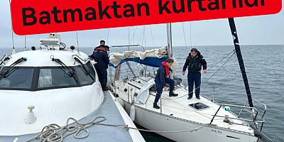 SAHİL GÜVENLİK YELKELİYİ KURTARDI