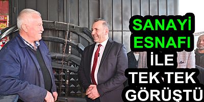 SANAYİ ESNAFI TUTUK’A TEŞEKKÜR ETTİ