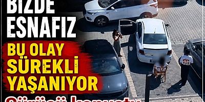 SANDALYE İLE PARKI ENGELLENEN SÜRÜCÜ KONUŞTU