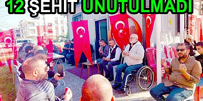 ŞEHİT ASKERLER YALOVA’DA UNUTULMADI 