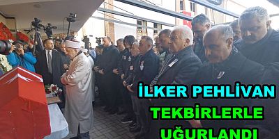 ŞEHİT POLİS İLKER PEHLİVAN TEKBİRLERLE UĞURLANDI