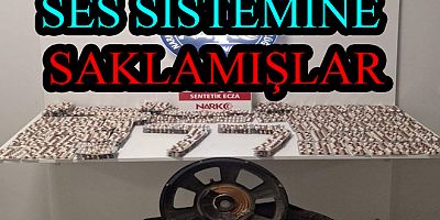 SES SİSTEMİ İÇİNDE UYUŞTURUCU TAȘIYORLARDI