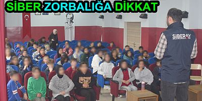 SİBER POLİSLER ÖĞRENCİLERİ BİLGİLENDİRİYOR