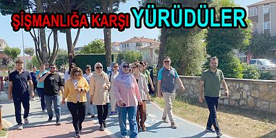 ŞİŞMANLIĞA KARŞI YALOVA’DA YÜRÜDÜLER