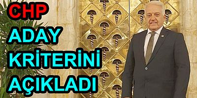 TAHSİN BECAN CHP ADAY KRİTERİNİ AÇIKLADI