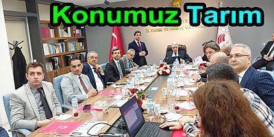 TARIMSAL ÜRETİM PLANLANMASI YAPILDI