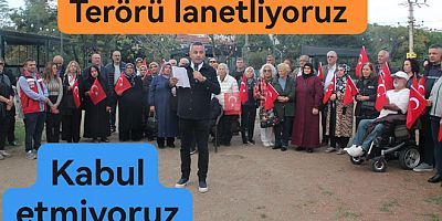 TERÖR SALDIRISINI LENETLİYORUZ