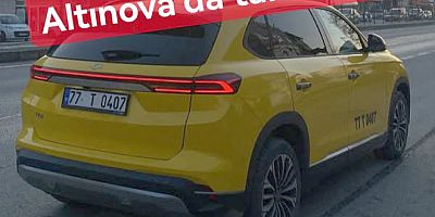 TOGG TAKSİ ALTINOVA’DA YOLCU TAŞIYOR