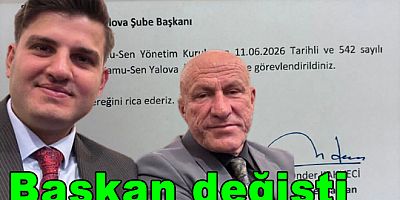 TÜRKİYE KAMU-SEN YALOVA'DA BAŞKAN DEĞİŞTİ