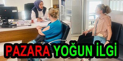ÜRETİCİ KADINLARDAN EL EMEĞİ PAZARINA YOĞUN TALEP